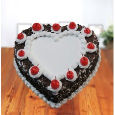 Black Forest - Heart Shaped (1 Kg Cake)