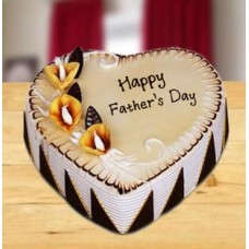 Fathers Day Heart Shape Cake (1 Kg Butter Scotch Cake)