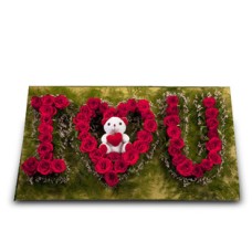 I Love You Flower Arrangement