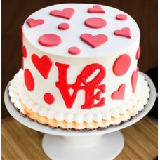 Love Fondant Cake (Love Fondant Cake 1 Kg)