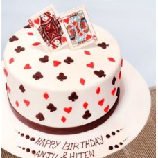 King Queen Fondant Cake (1.5 Kg Cake)