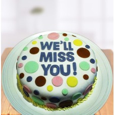 Miss You Farewell Cake (1 Kg Fondant Cake)