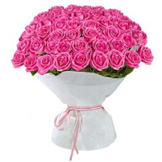 Pink Roses Bouquet Large (50 Roses)