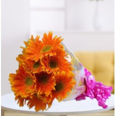 Orange Gerbera Bouquet (18 Orange Gerbera Bouquet)