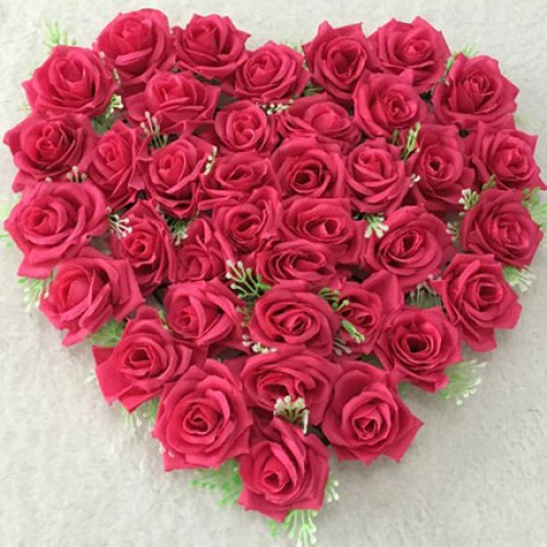 Valentine Red Roses Heart