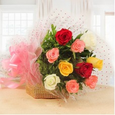 Valentine Mixed Roses Bunch