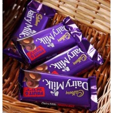 Cadbury Dairy Milk - Fruit & Nut (4 Bars - Fruit & Nut (80 gm) Without Basket)