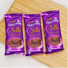 Valentine Dairy Milk Silk Chocolate (10 Bars (60gm each))