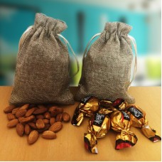 Almonds and Truffle in Jute Bags