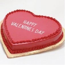 Happy Valentines Day Strawberry Cake (Happy Valentines Day Strawberry Cake (1/2 Kg))