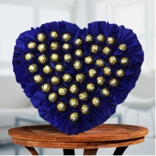 Valentine Heart Shape Ferrero Rocher Arrangement (24 pc Ferrero Rocher Heart Shaped Arrangement)