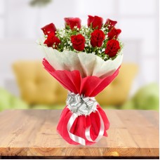 Valentine Exclusive Roses Bouquet (12 Red Roses Bouquet in Exclusive packing)