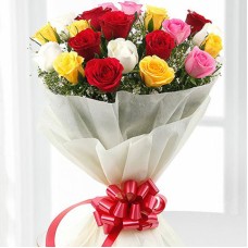 Premium Mix Roses Bouquet (24 Roses)