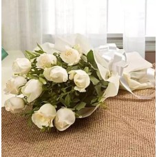 White Roses Bouquet (24 Roses)