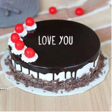 Valentine Cherry Bomb Black Forest Cake (1 Kg Cake)