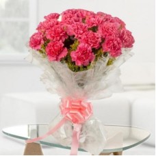 Cute Pink Carnation Bouquet (18 Flower)
