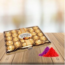 24 Pcs Ferrero Rocher Chocolate Box With Free Gulal