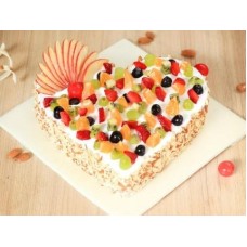 Heart Shape Fruit Cake (1 Kg Fruit Cake)