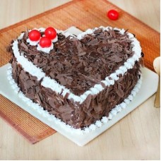 Delicious Heart Shape Blackforest Cake (1 Kg Cake)