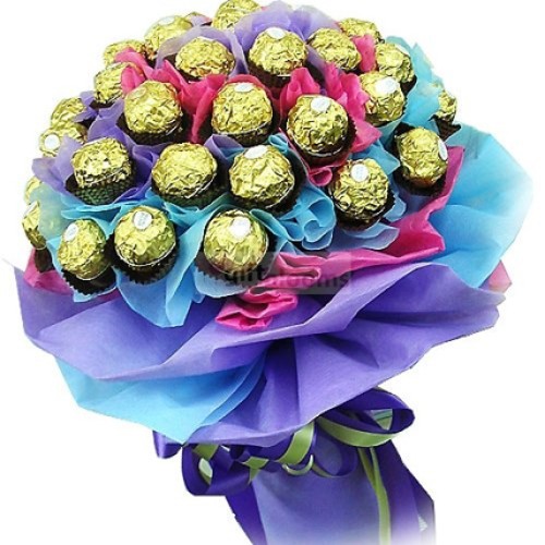 Chocolate Bouquet - Large (24 pc Ferrero Rocher Bouquet)