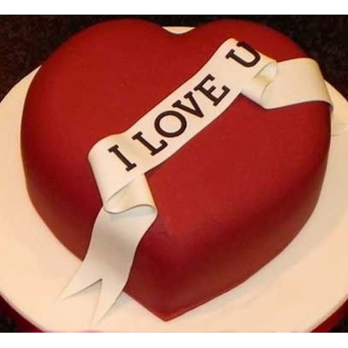 I Love You Valentine Cake