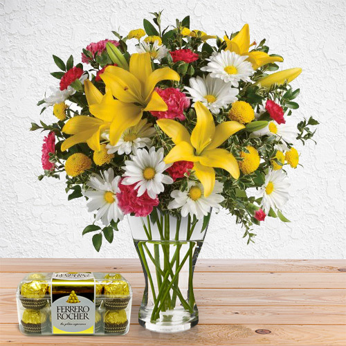 Euphoric Bouquet-With Free Chocolates (Small)