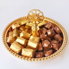 Cocolis Chocolate - Round Gold Plate S - 80Pcs/ 900G