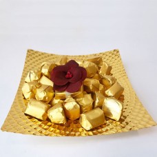 Cocolis Chocolate - Square Gold Plate S - 50Pcs/ 500G