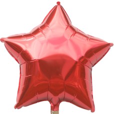 Red Star Foil Balloon (Medium)
