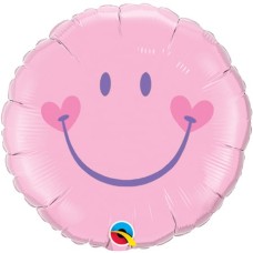 Sweet Smile Face Balloon Pink