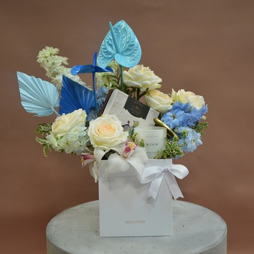 Persephone Gift Package with Candle and Truffles (Lily Candle by Light of Sakina)