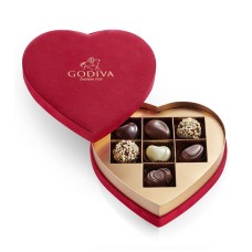 Godiva Coeur Gift Box Red 7 pc
