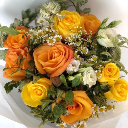 Orange Hues Bouquet