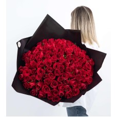 100 Beauty-Full Roses Bouquet