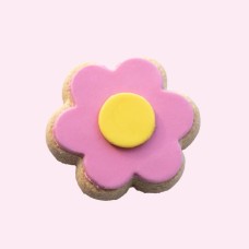 Shortbread Bulk Daisy - Iced Pink 6pk BAG