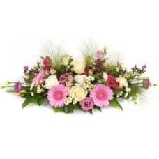 Table Piece Of 35 Cm Pink And White Shades (Large)
