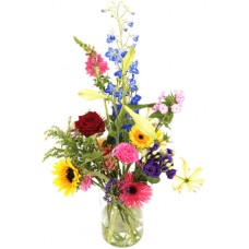 Plucked Seasonal Bouquet Incl. Milk Canister (Large)