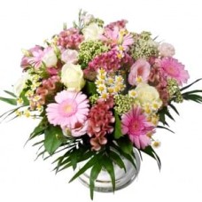Bouquet Abroad Pink - White (Large)