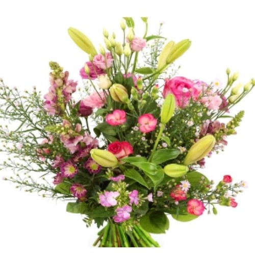 Picked Pink Bouquet High Low Fit