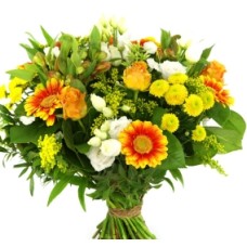Excited Bouquet Of Yellow Orange White Excited Bouquet Of Yellow Orange White