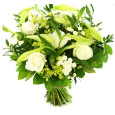Mother Wonder White Lily And White Roses (Bigger)