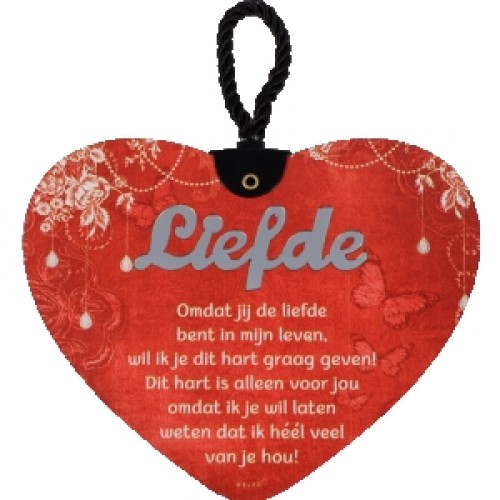 Red heart with text love poem (Red heart with love text)