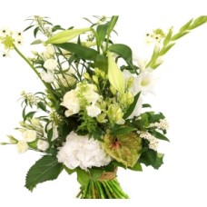 Picked Bouquet Of White High - Low Fit Picked Bouquet Of White High - Low Fit
