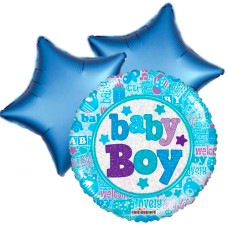 Balloonbouqet baby boy
