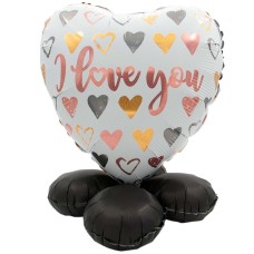 Balloon gift i love you rose gold