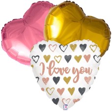 Balloonbouquet i Love you rose gold