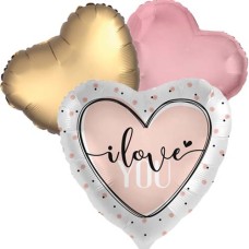 Balloonbouqet I Love you! pink