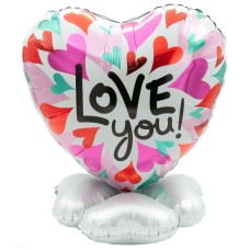 Balloon gift i love you retro