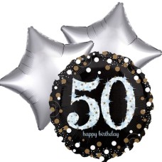 Balloonbouqet 50th birthday