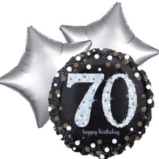 Balloonbouqet 70th birthday